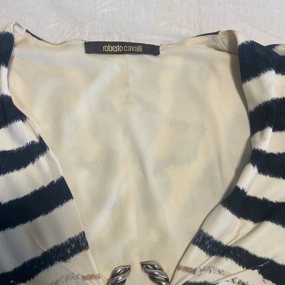 AUTHENTIC Roberto Cavalli animal print mini dress size 38 - Picture 3 of 6